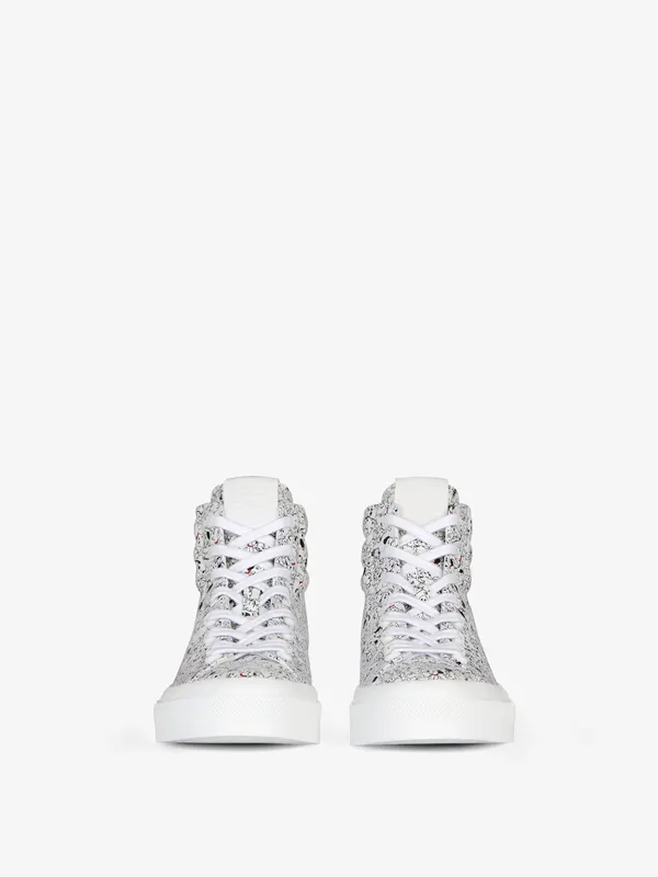 Givenchy 101 Dalmatians City high sneakers in leather (BE0025E1HB-116)
