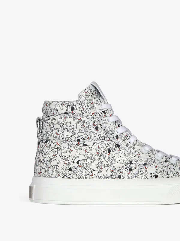 Givenchy 101 Dalmatians City high sneakers in leather (BE0025E1HB-116)