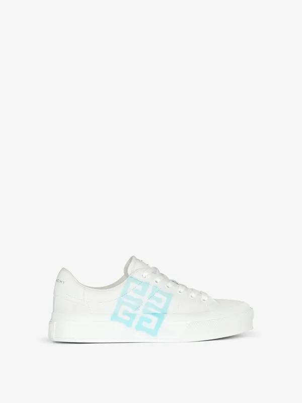 Givenchy Sneakers City sport in leather with tag effect 4G print (BE0027E1JU-148)