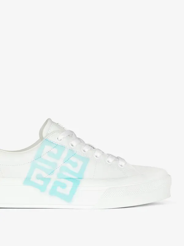 Givenchy Sneakers City sport in leather with tag effect 4G print (BE0027E1JU-148)