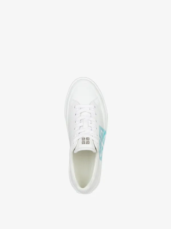Givenchy Sneakers City sport in leather with tag effect 4G print (BE0027E1JU-148)