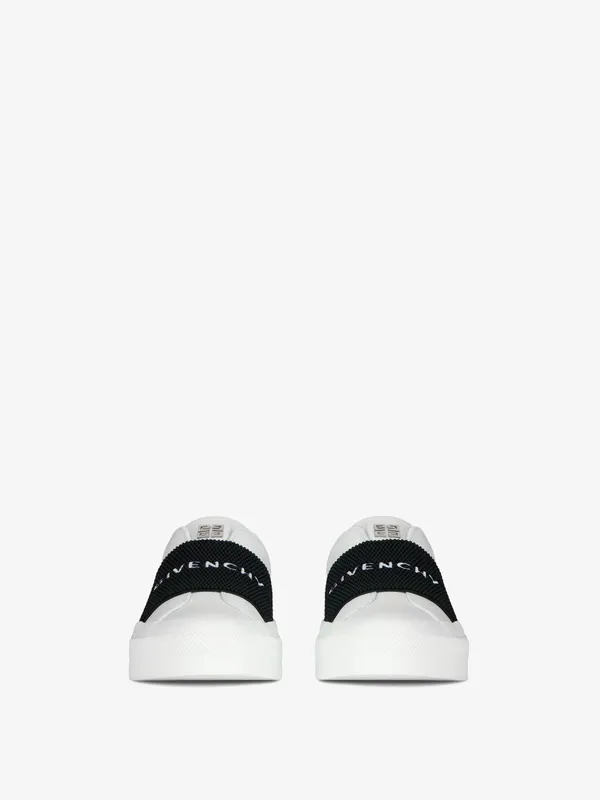 Givenchy Sneakers in leather with GIVENCHY webbing (BE0029E1BC-116)
