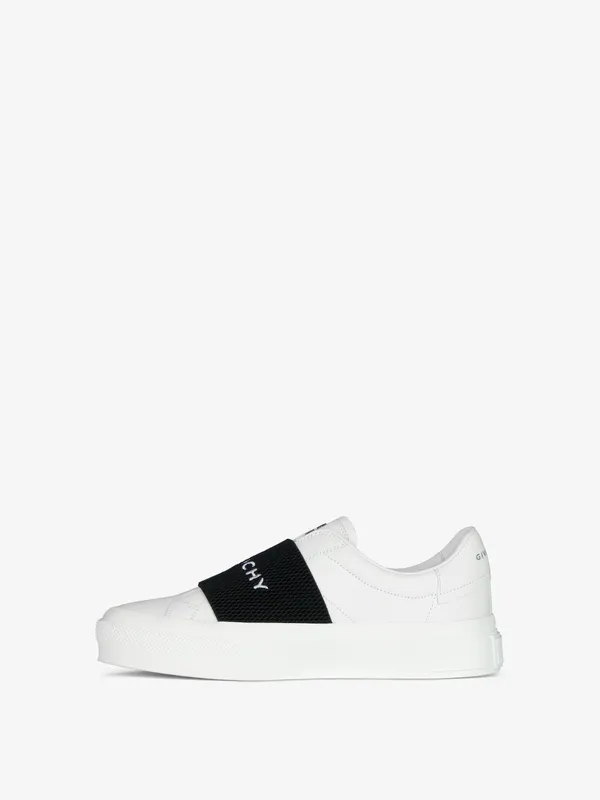 Givenchy Sneakers in leather with GIVENCHY webbing (BE0029E1BC-116)
