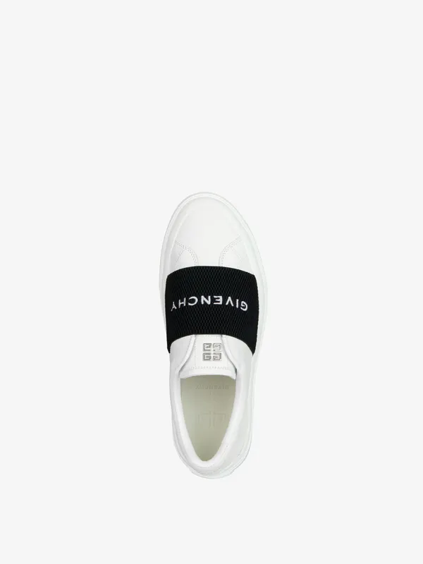 Givenchy Sneakers in leather with GIVENCHY webbing (BE0029E1BC-116)