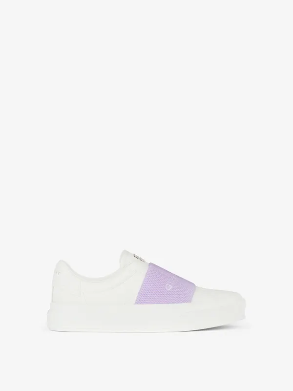 Givenchy Sneakers City Sport in leather with GIVENCHY webbing (BE0029E1BC-599)