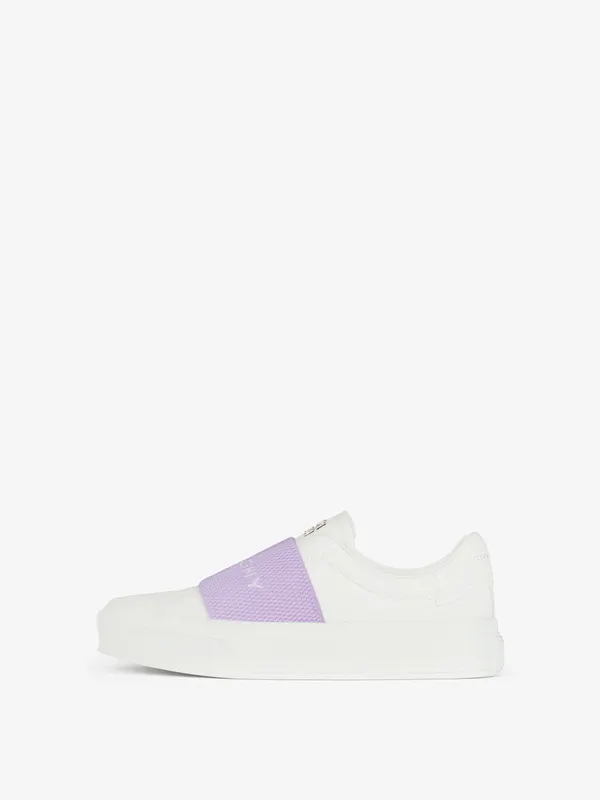 Givenchy Sneakers City Sport in leather with GIVENCHY webbing (BE0029E1BC-599)
