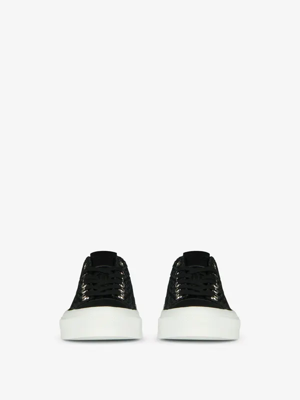 Givenchy City sneakers in 4G embroidered canvas (BH0050H13H-001)