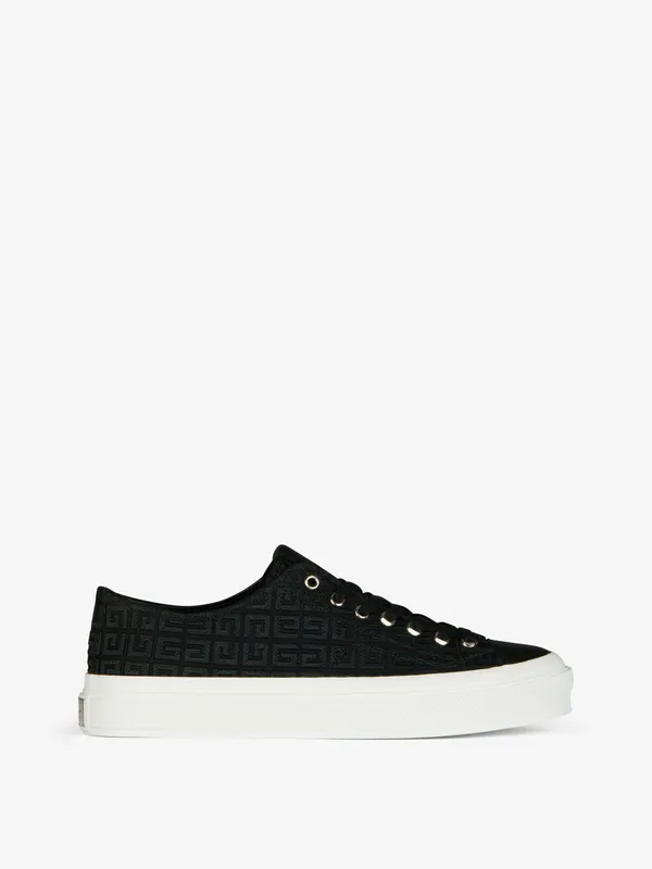 Givenchy City sneakers in 4G embroidered canvas (BH0050H13H-001)