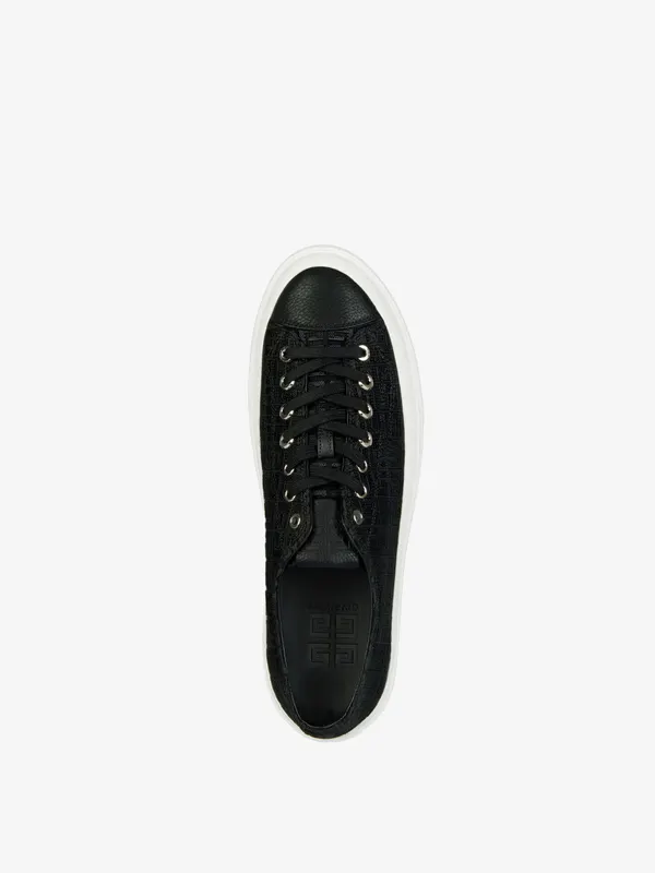 Givenchy City sneakers in 4G embroidered canvas (BH0050H13H-001)