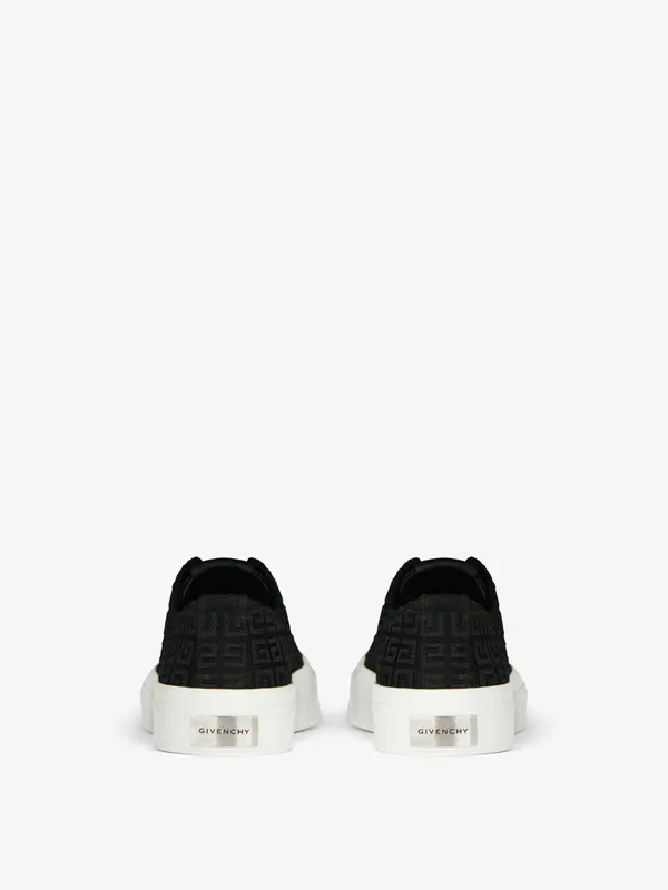Givenchy City sneakers in 4G embroidered canvas (BH0050H13H-001)