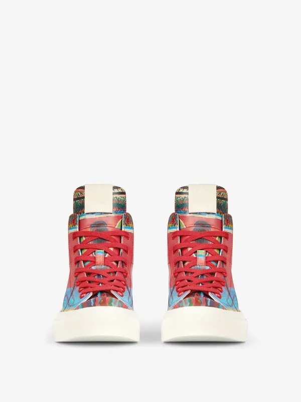 Givenchy City High top sneakers in Reaper print leather (BH005LH17G-960)