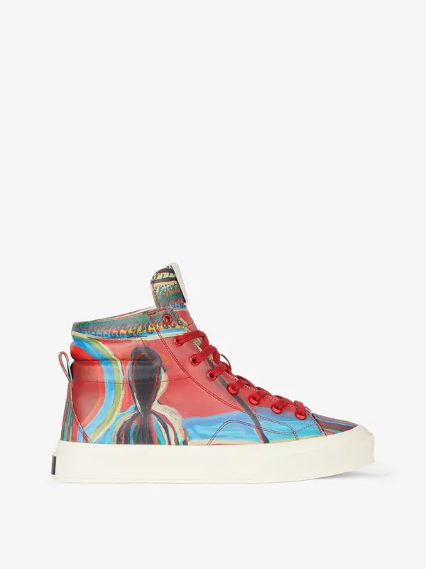 Givenchy City High top sneakers in Reaper print leather (BH005LH17G-960)