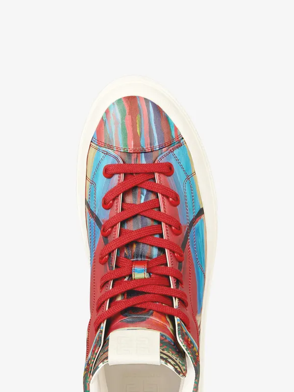 Givenchy City High top sneakers in Reaper print leather (BH005LH17G-960)