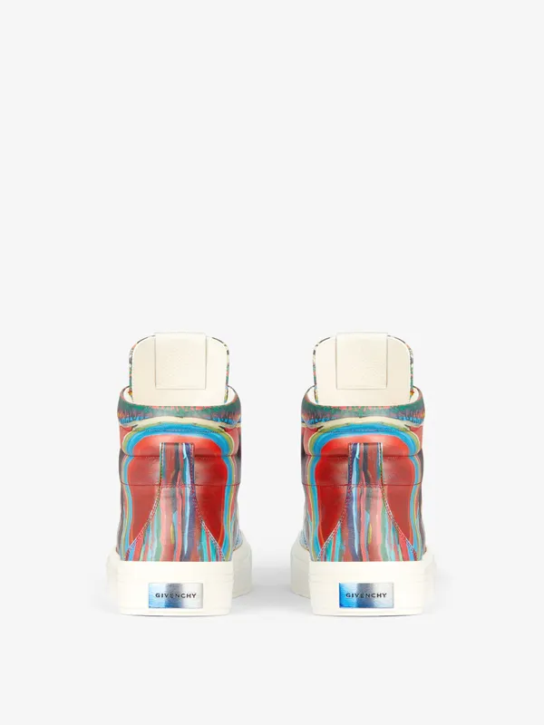 Givenchy City High top sneakers in Reaper print leather (BH005LH17G-960)