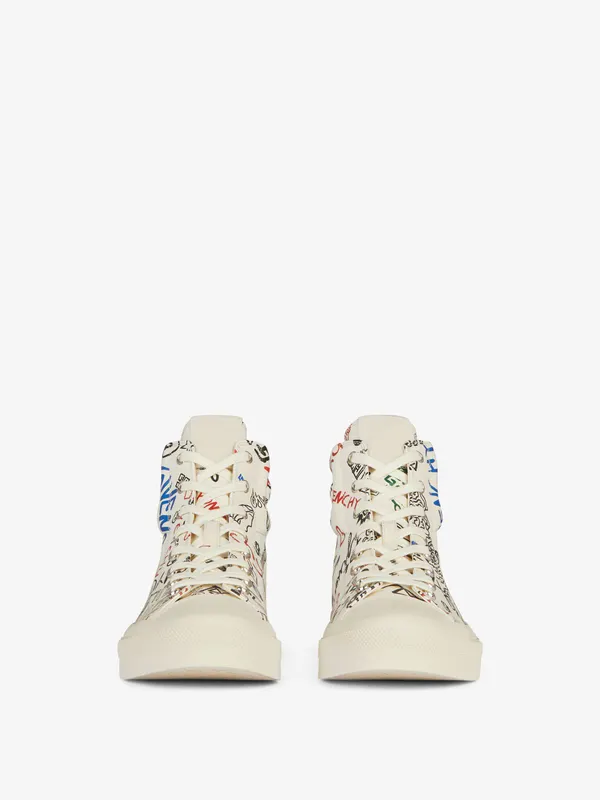 Givenchy City high-top sneakers in leather (BH005LH19F-960)