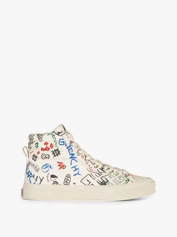 Givenchy City high-top sneakers in leather (BH005LH19F-960)