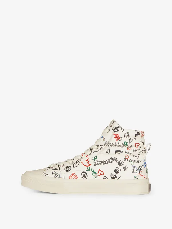Givenchy City high-top sneakers in leather (BH005LH19F-960)