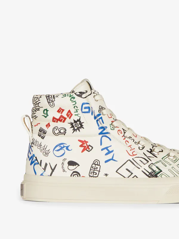Givenchy City high-top sneakers in leather (BH005LH19F-960)