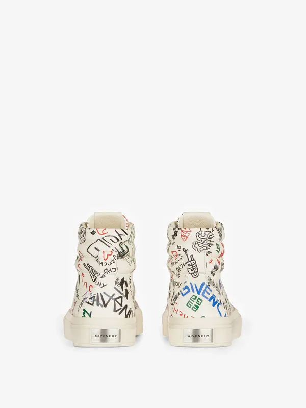 Givenchy City high-top sneakers in leather (BH005LH19F-960)