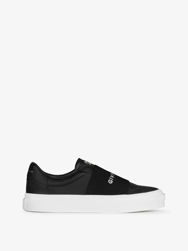 Givenchy Sneakers in leather with GIVENCHY webbing (BH005XH14X-001)