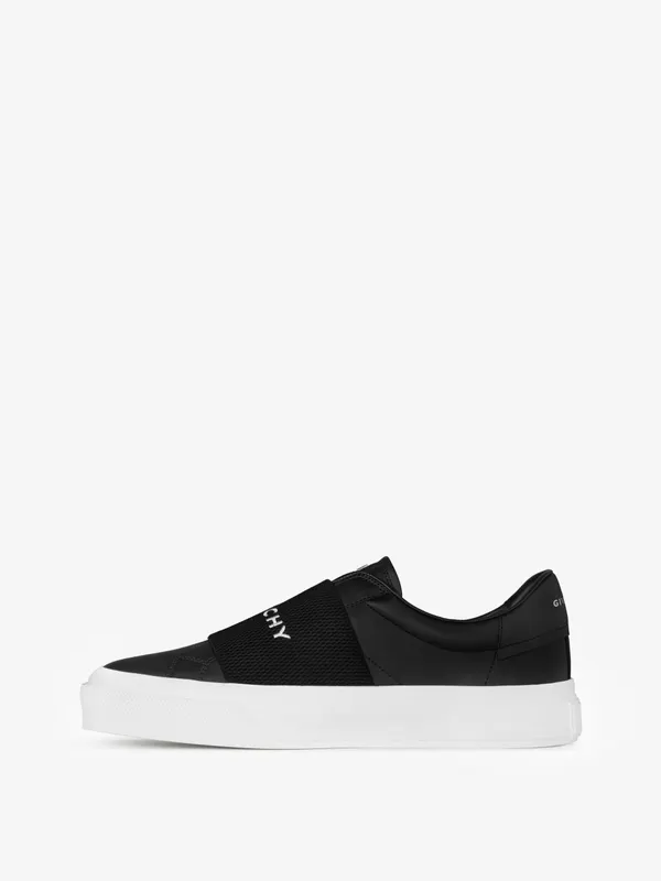 Givenchy Sneakers in leather with GIVENCHY webbing (BH005XH14X-001)