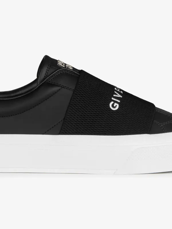 Givenchy Sneakers in leather with GIVENCHY webbing (BH005XH14X-001)