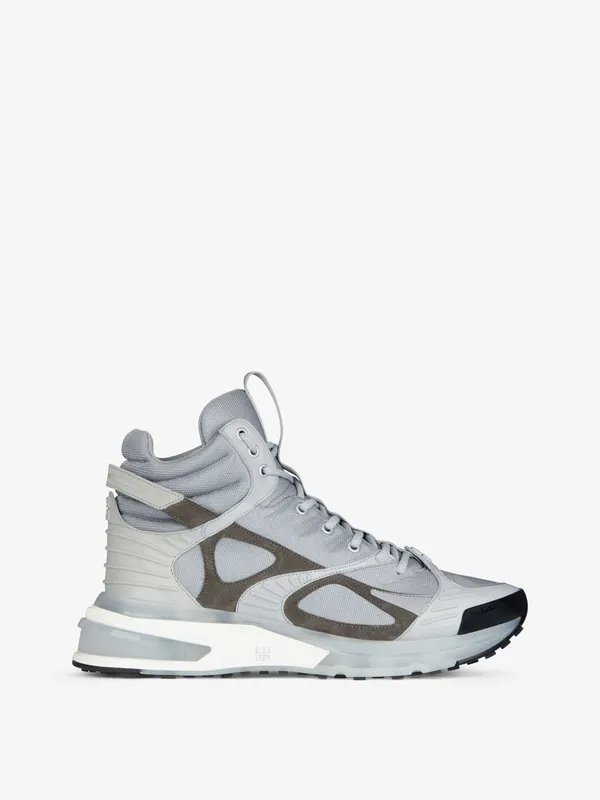 Givenchy GIV 1 TR high sneakers in mesh, suede and leather (BH005YH144-057)