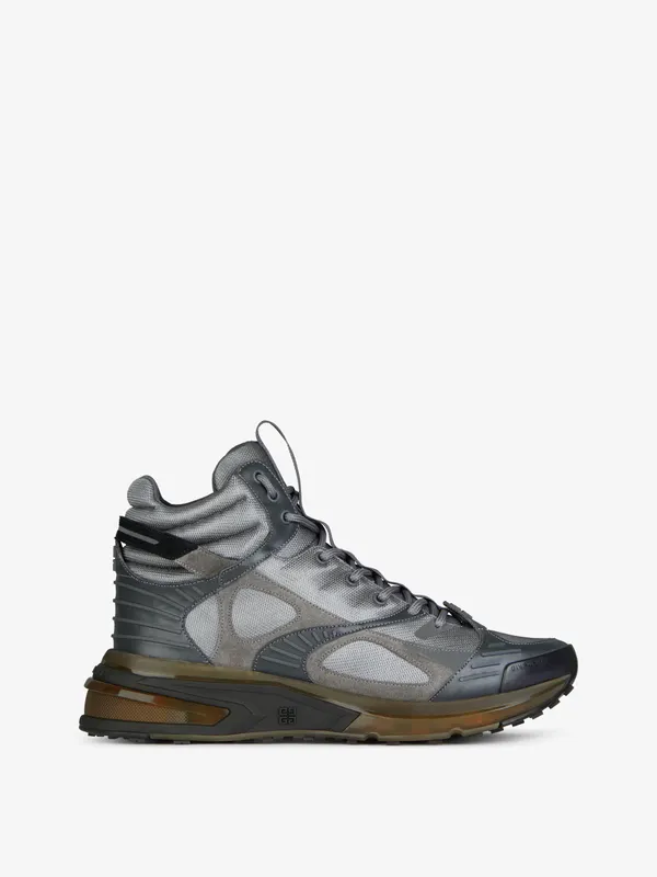 Givenchy GIV 1 TR high sneakers in mesh, suede and leather (BH005YH149-026)