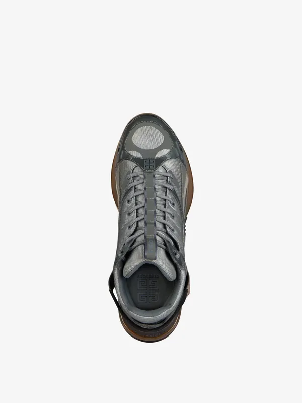 Givenchy GIV 1 TR high sneakers in mesh, suede and leather (BH005YH149-026)