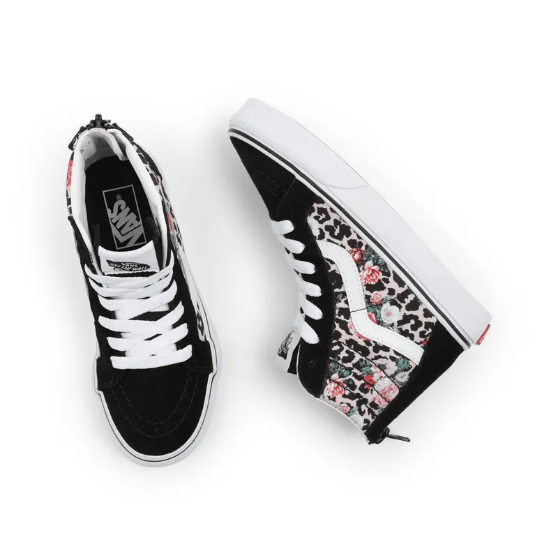 VANS Leopard Floral Sk8-hi Zip Kinderschoenen Zwart (VN000W9W7TJ)