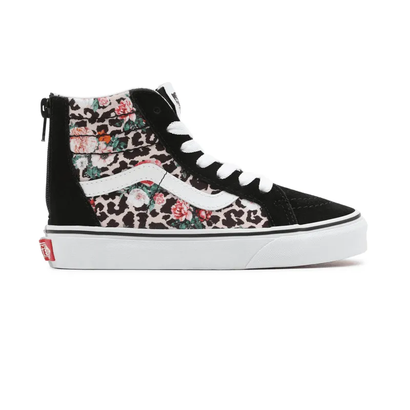 VANS Leopard Floral Sk8-hi Zip Kinderschoenen Zwart (VN000W9W7TJ)