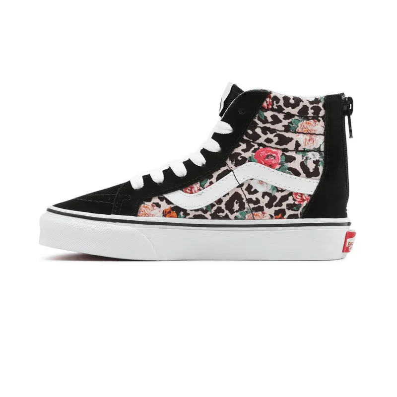 VANS Leopard Floral Sk8-hi Zip Kinderschoenen Zwart (VN000W9W7TJ)