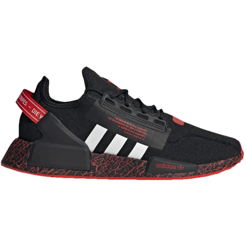 adidas NMD R1 V2 Crackled Black Red (GZ6552)