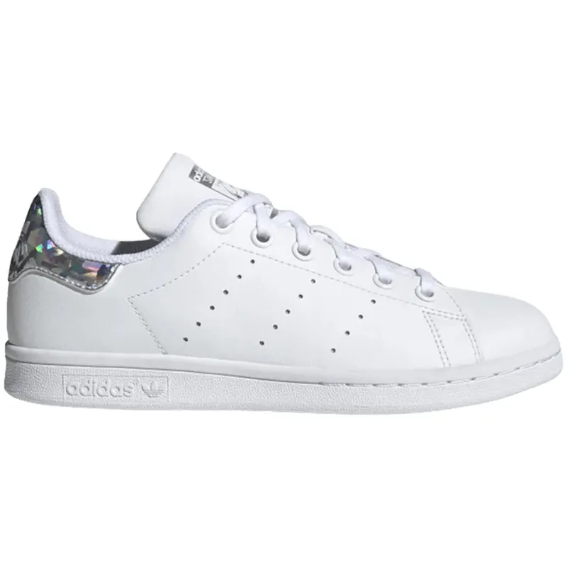 adidas Stan Smith Sparkly Heel White (Youth) (EE8483)