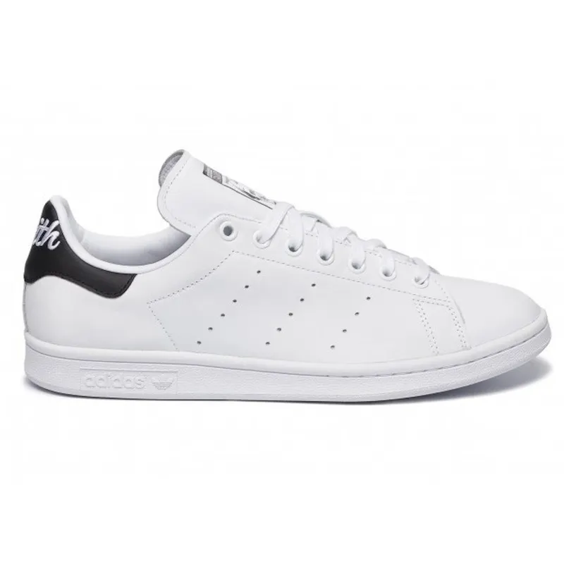 adidas Stan Smith White Black Cursive Heel (EE5818)
