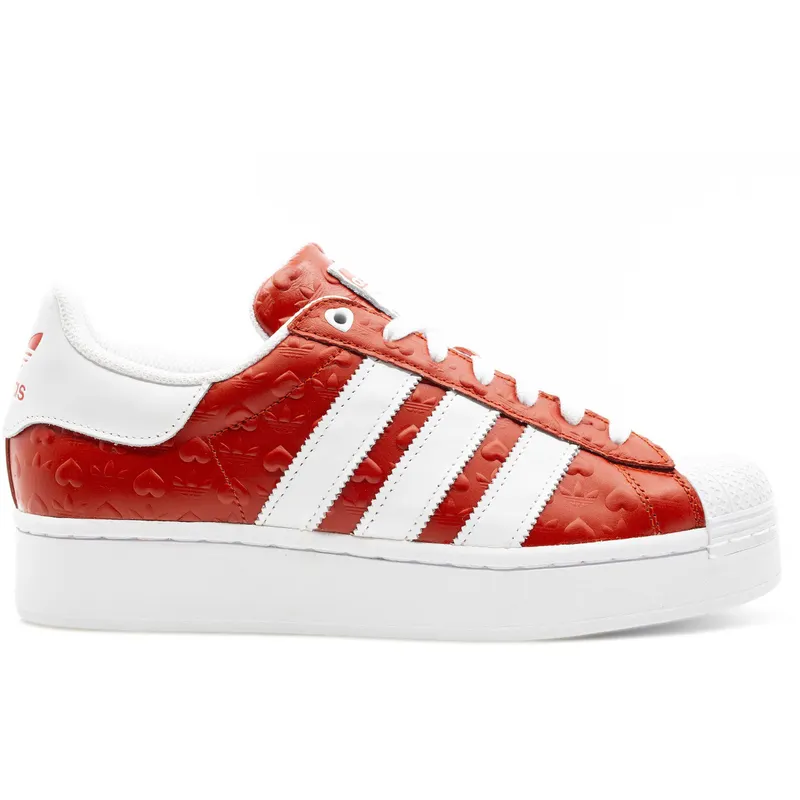 adidas Superstar Bold Heart Embossed Scarlet (W) (FZ1836)