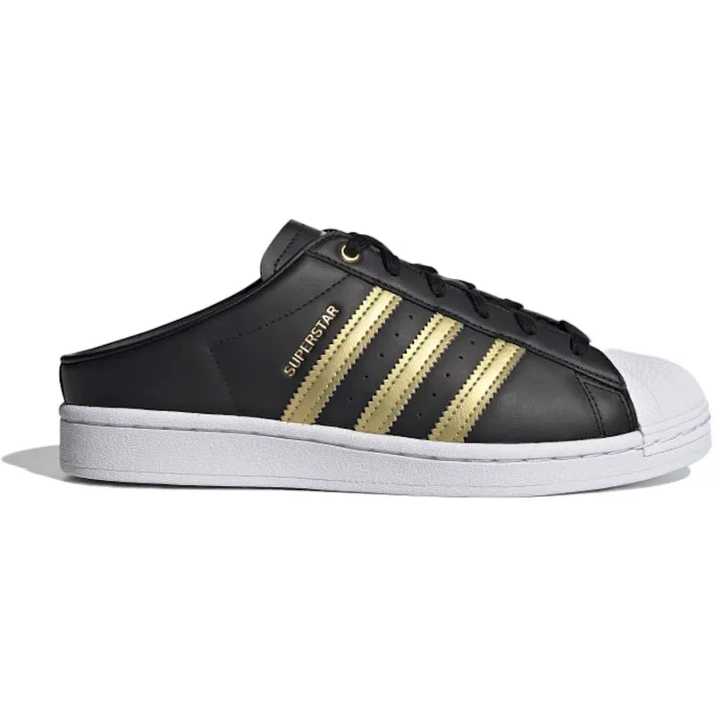 adidas Superstar Mule Black Gold Metallic (W) (FZ2268)