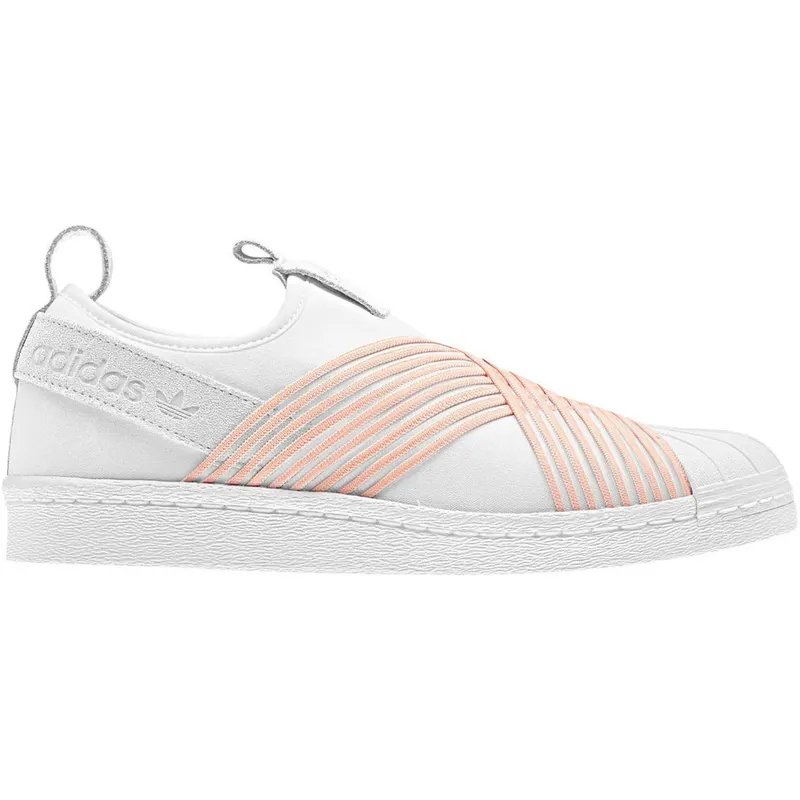 adidas Superstar Slip on White Orange (W) (D96704)