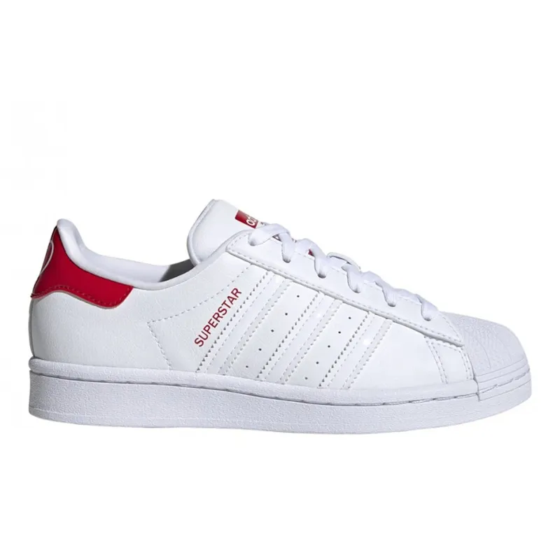 adidas Superstar White Scarlet (Youth) (FW0817)