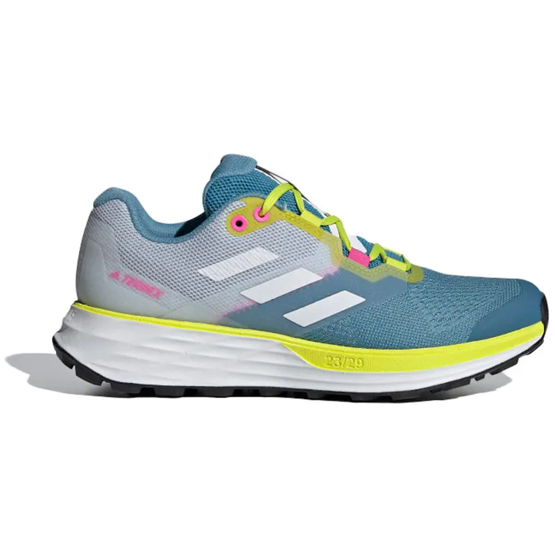 adidas Terrex Two Flow Trail Hazy Blue Acid Yellow (W) (FW9315)