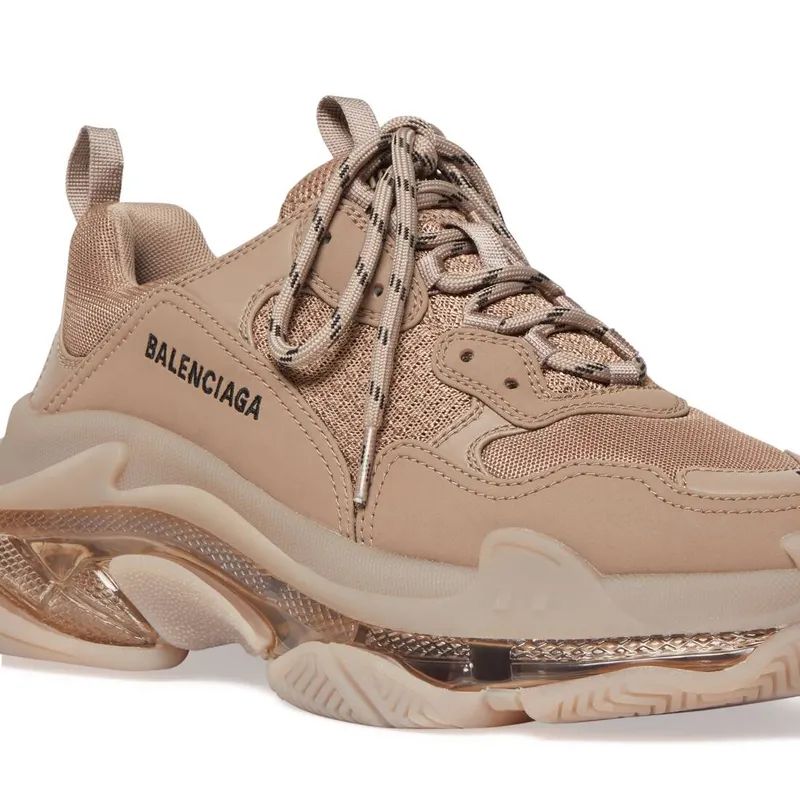Balenciaga Triple S Clear Sole Trainers Brown (541624W2GA12510)