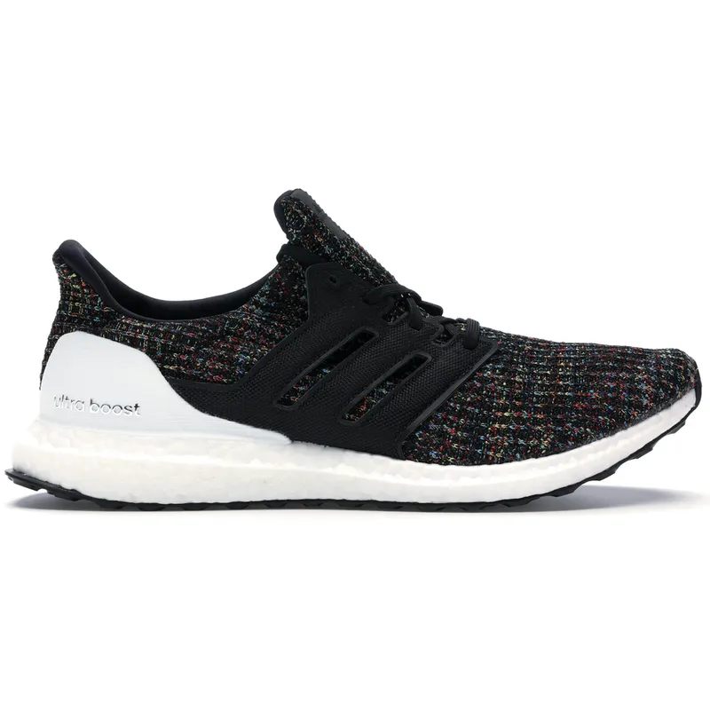 adidas Ultra Boost 4.0 Black Multi-Color White Heel Cage (F35232)