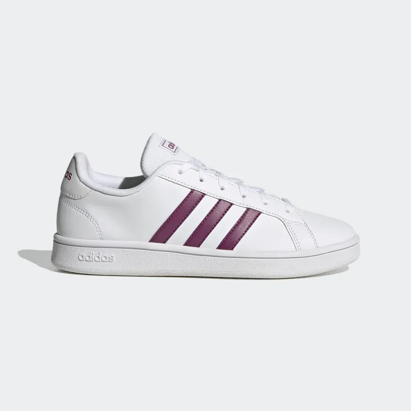 adidas Grand Court Base Cloud White / Cherry Metallic / Dove Grey (FW0810)