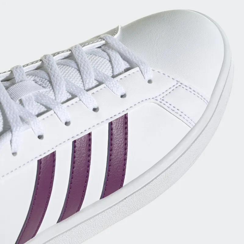 adidas Grand Court Base Cloud White / Cherry Metallic / Dove Grey (FW0810)