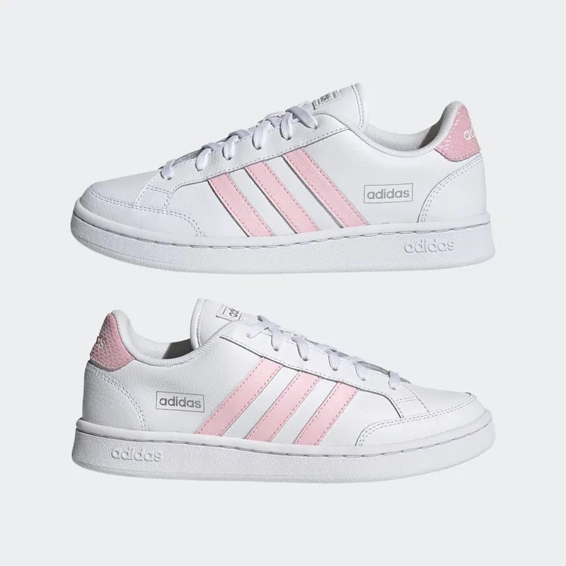 adidas Grand Court SE Cloud White / Clear Pink / Silver Metallic (FY8663)