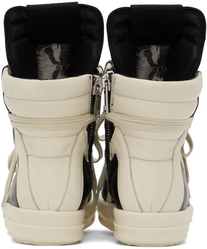 Rick Owens Black Geobasket Sneakers (RP02B6894 LPO)