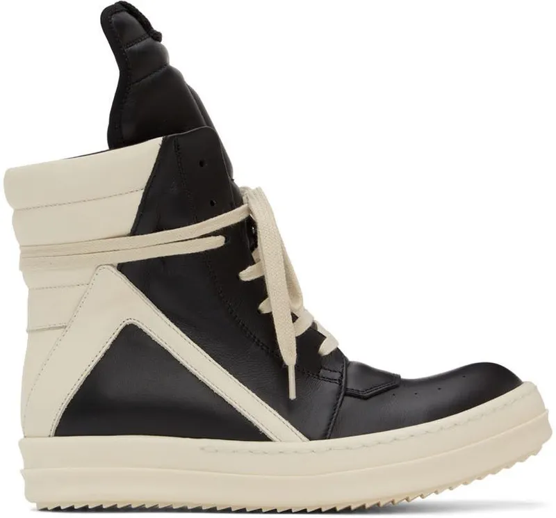 Rick Owens Black Geobasket Sneakers (RP02B6894 LPO)