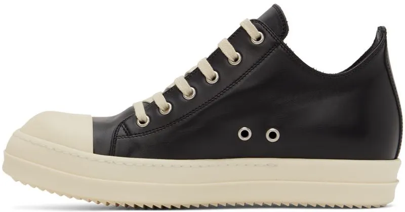 Rick Owens Black Jumbo Lace Sneakers (RP02B6891 LPO)