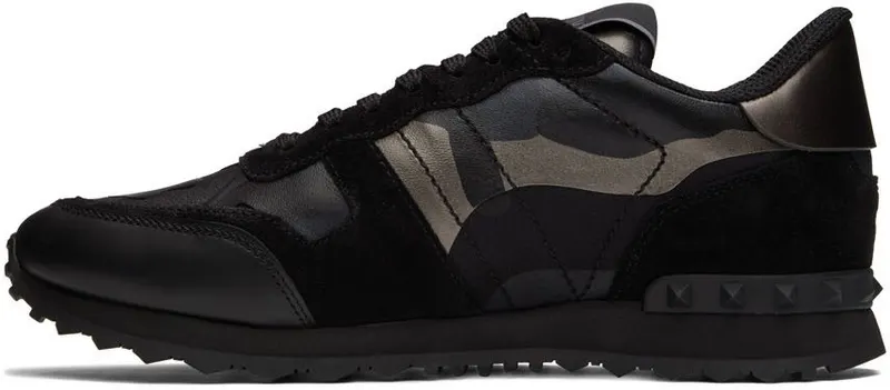 Valentino Garavani Black Rockrunner Sneakers (1Y2S0723NTA)