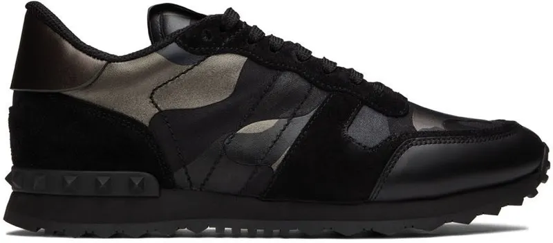 Valentino Garavani Black Rockrunner Sneakers (1Y2S0723NTA)